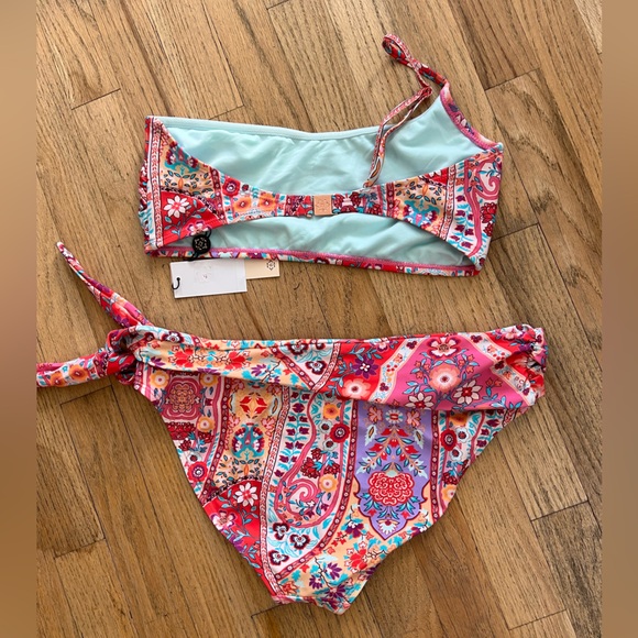 Nanette Lepore One Shoulder Faux Tie Two Piece Swimsuit - Picture 7 of 8